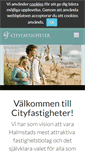 Mobile Screenshot of cityfastigheter.eu